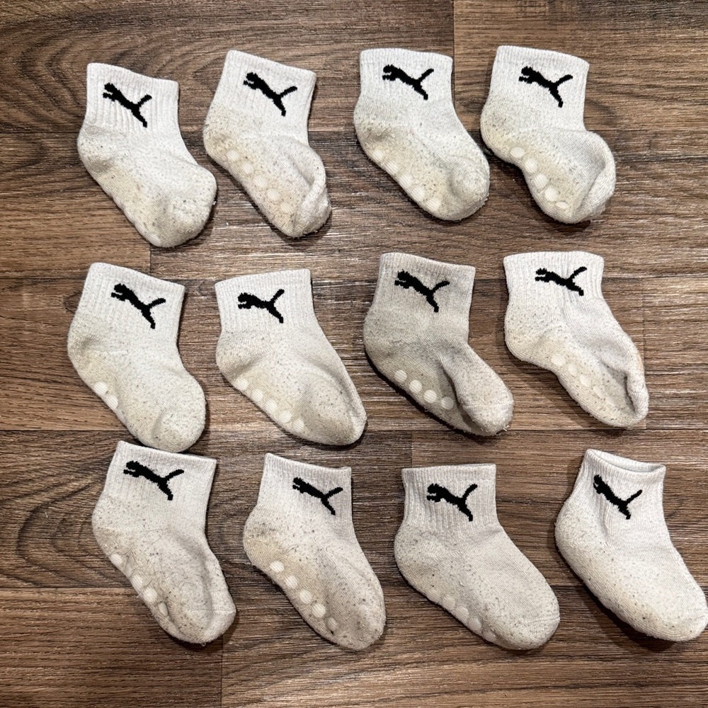 FREE w/ Purchase! Puma 12-24mo Infant White Socks Collection